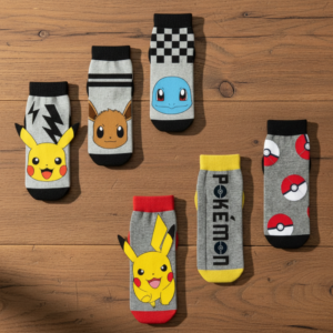 Παιδικές Κάλτσες Pokémon (Σετ 6 Ζευγάρια)